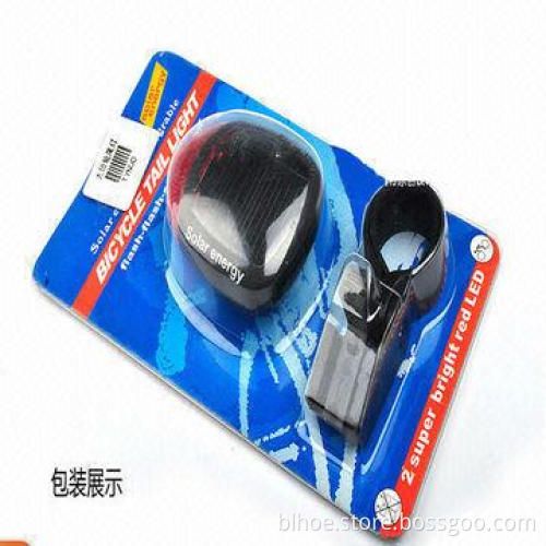 Environmental protection energy-saving solar bicycle taillight, free charging type mountain bike tai